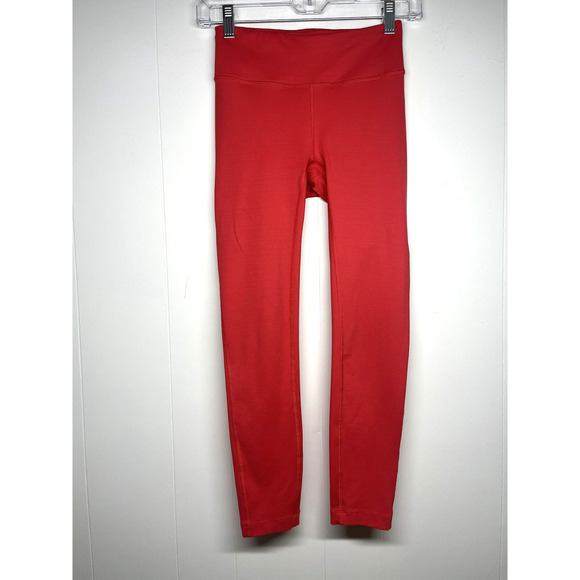 Outdoor Voices Core TechSweat 7/8 Leggings Size XS Mid Rise Hidden Pocket Red - Picture 1 of 7